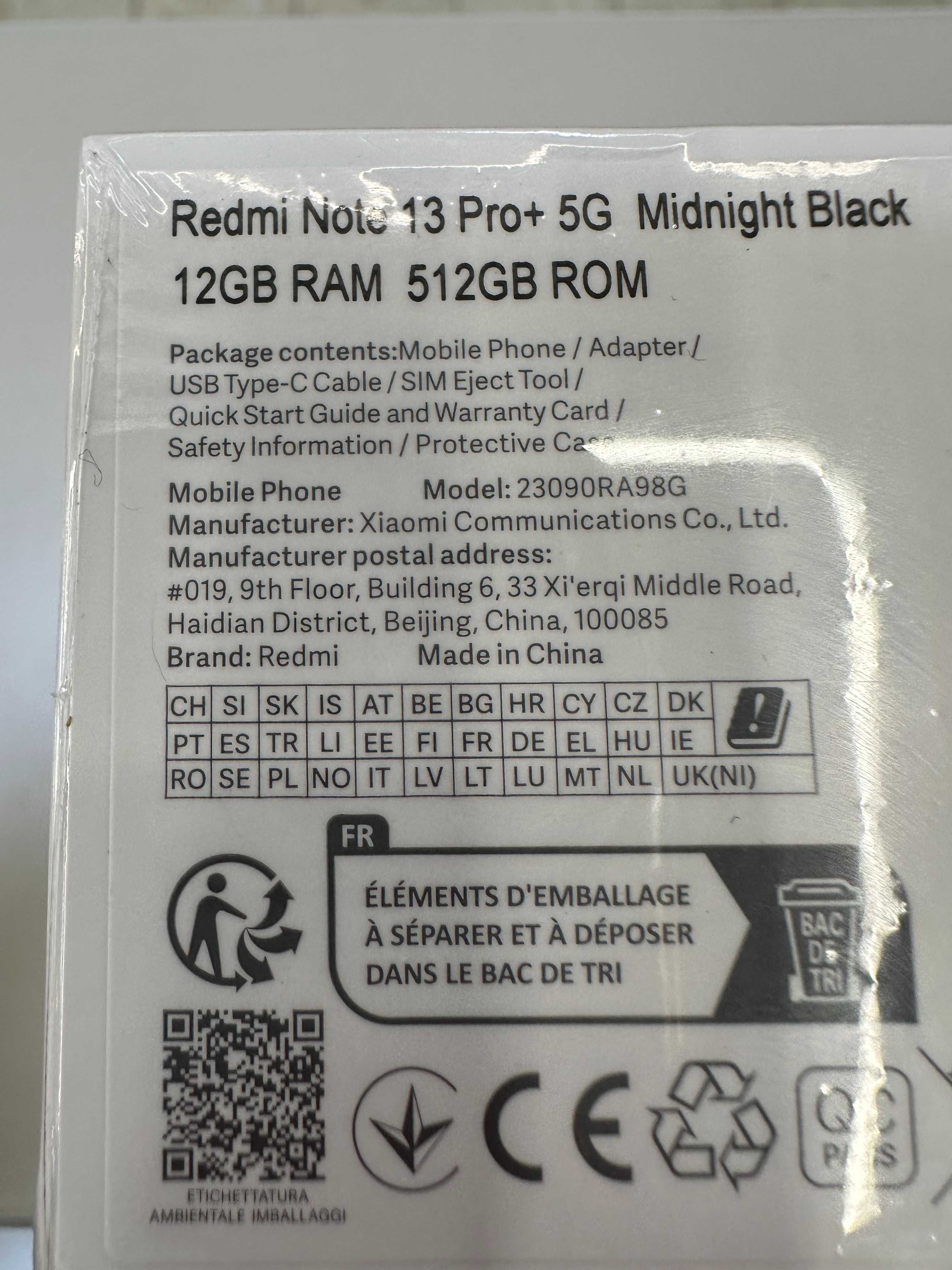 NOWY Xiaomi Redmi Note 13 Pro+ 5G 512GB/12GB RAM 200Mpix Wałbrzych