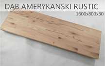 Blat do biurka drewno dąb amerykański rustic 1600x800x30 od ręki