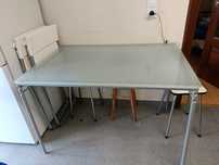 Mesa de cozinha IKEA tampo em vidro
