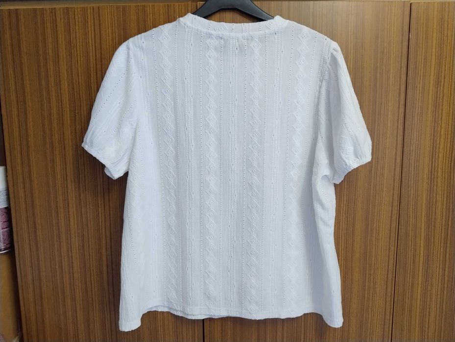 SUPER CENA Bluzka marki C&A biała L/XL bluzka ażurowa sweterek t-shirt