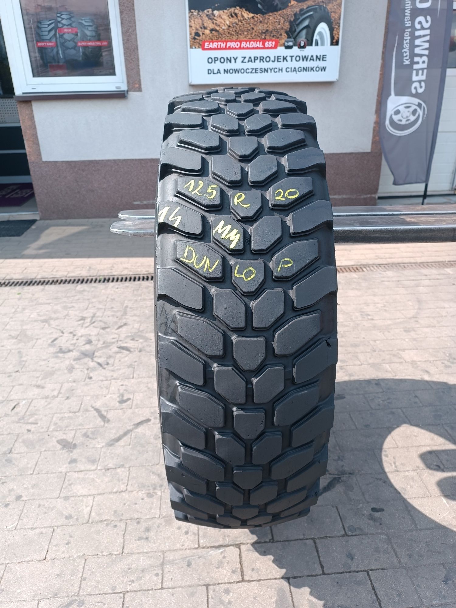 12.5R20 Dunlop SP PG3 opona przemysłowa 12.5-20