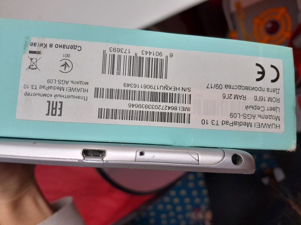 Продам планшет Huawei MediaPad T3 10