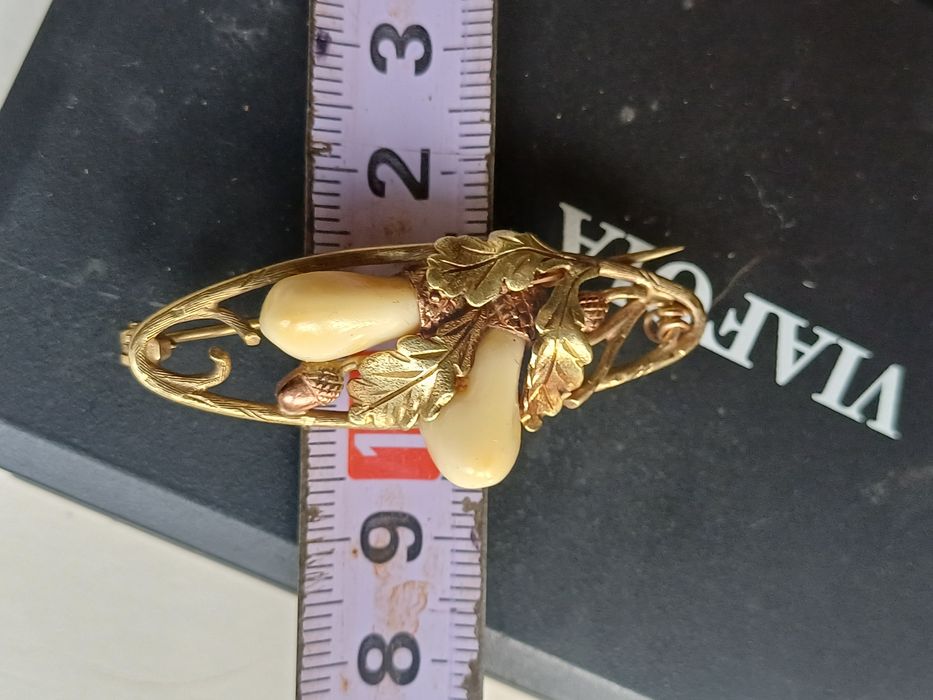 Złota Broszka myśliwska zloto 333