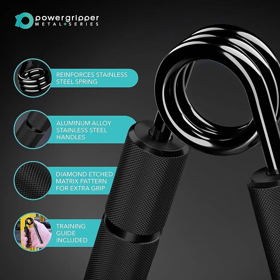 Power gripper metal 113kg do treningu uchwytu ścisku