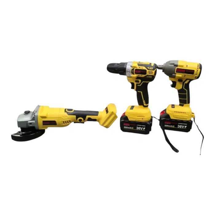 Zestaw Narzędzi Boxer Wiertarka Szlifierka Klucz Udarowy BX-189