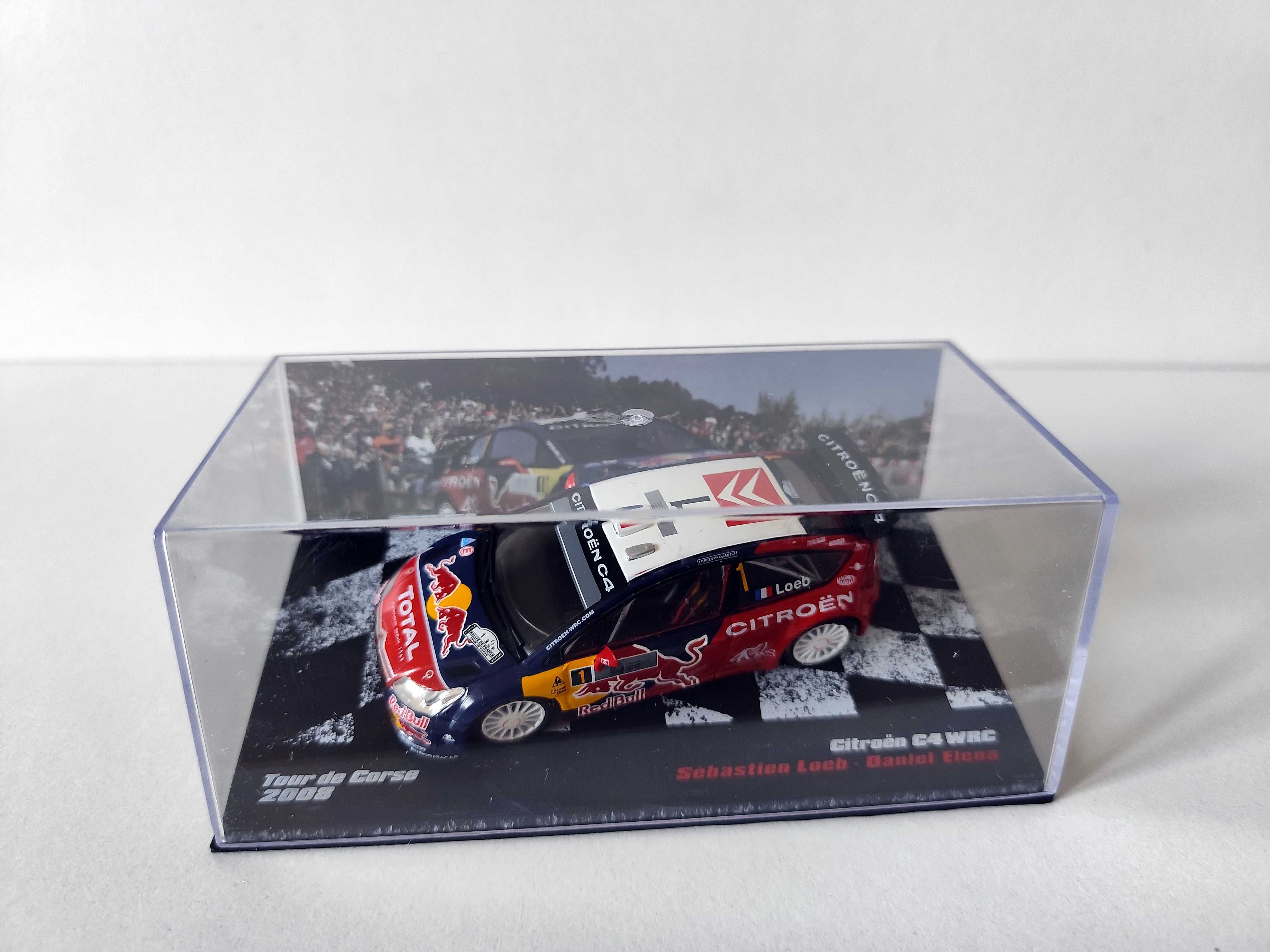 Citroen C4 WRC Tour De Corse 2008 S. Loeb Elena 1:43 uszko. Gablotka