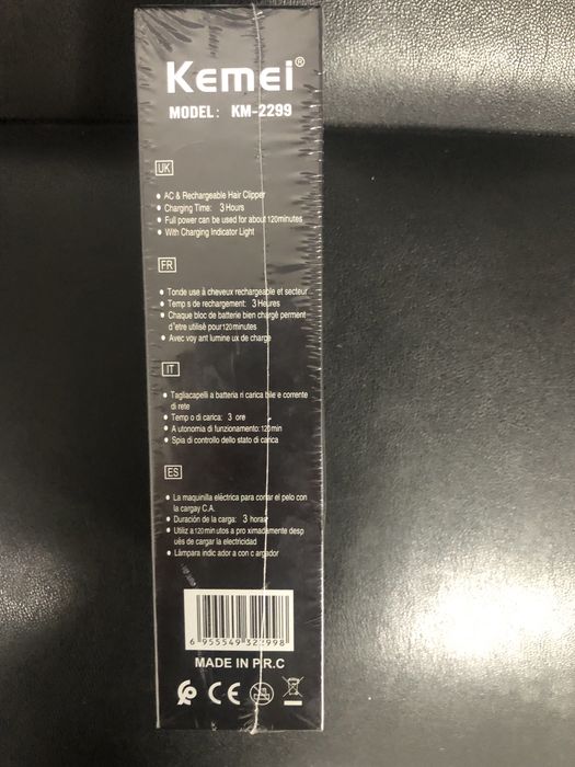 Maquina aparador  de barba Kemei ou fazer vincos