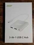 acer Adapter USB C do HDMI firmy, 3 w 1 typu C do 4K HDMI z