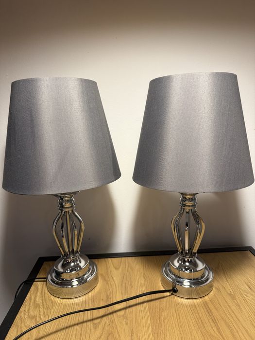 Lampki nocne szary/srebrny