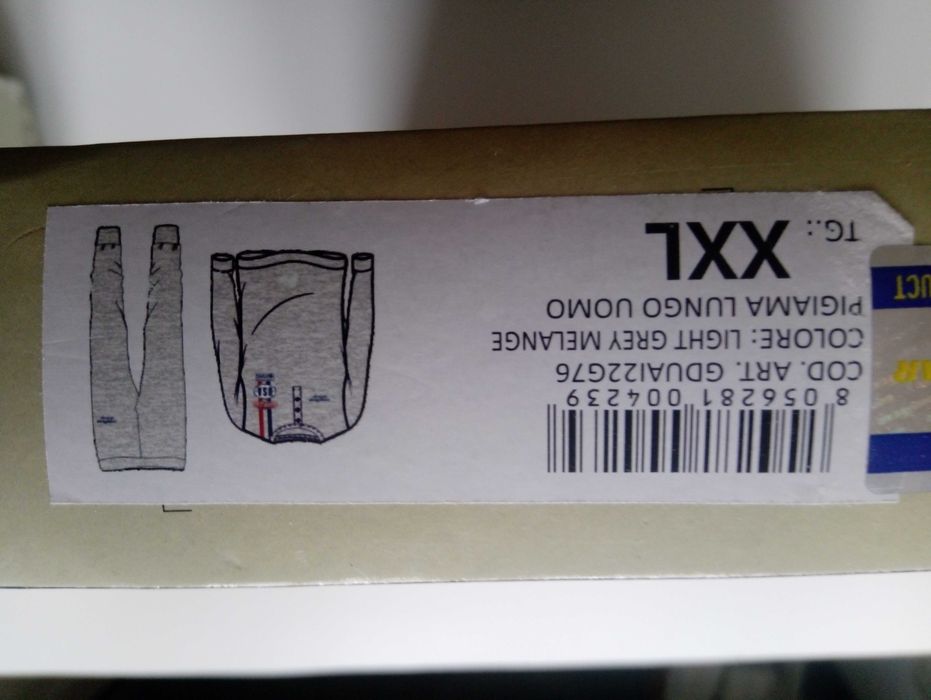 Dwuczęściowa męska piżama długi rękaw Good Year XL/XXL szary melanż