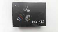 ND X12 навушники гібридні 1DD+5BA (колір: срібний, нові, запаковані)