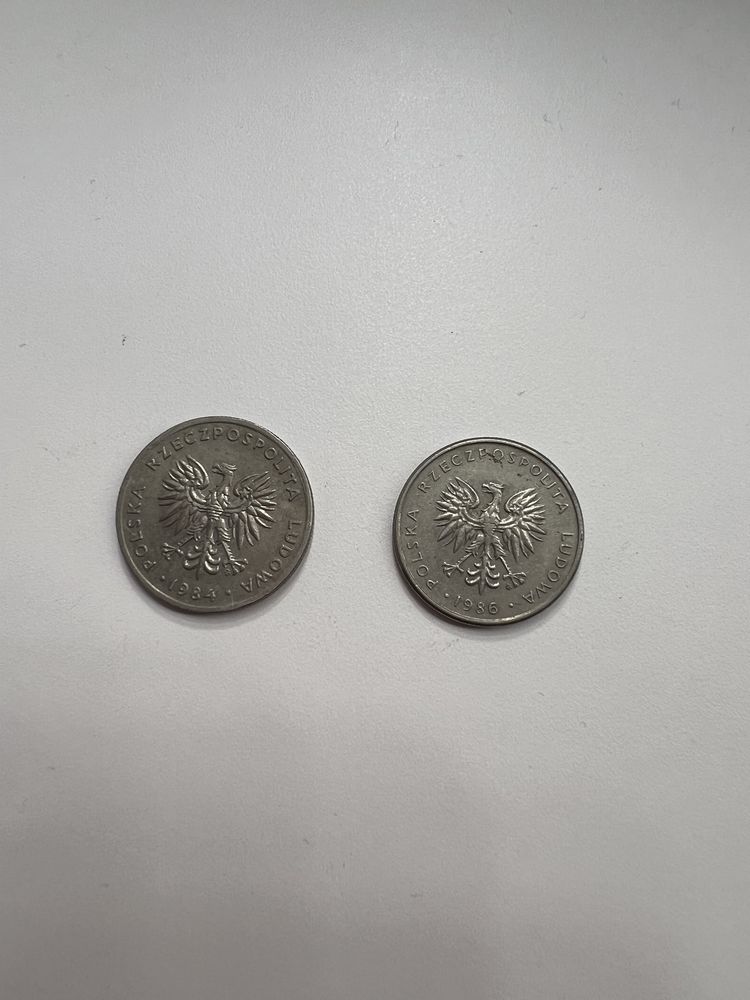 Moneta 10 zł złotych 1986 20 zł 1986 złotych