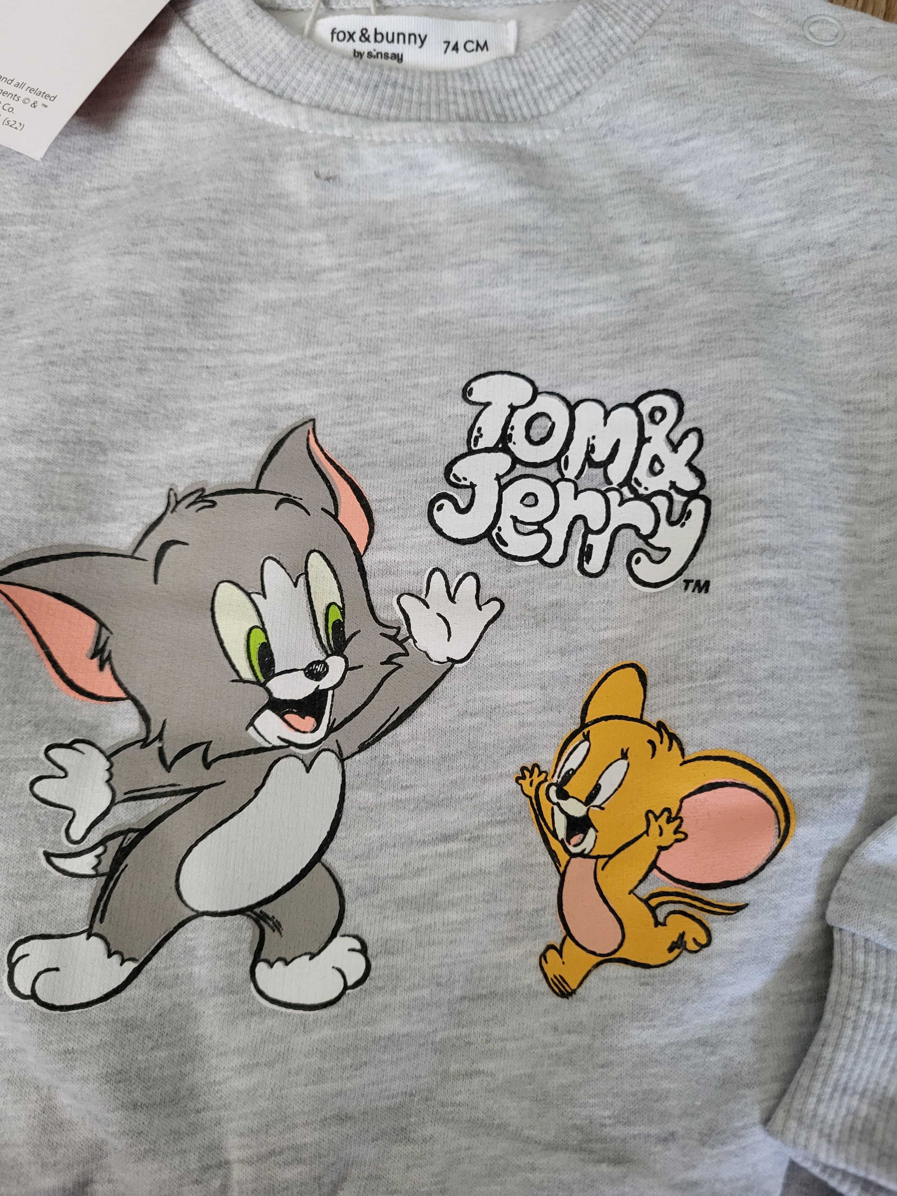 Zestaw, dziecięcy dres Tom & Jerry 4szt. Sinsay , bluzki i spodnie