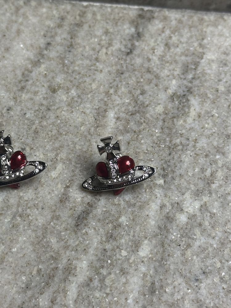 Vivienne Westwood Heart Earrings сережки серьги