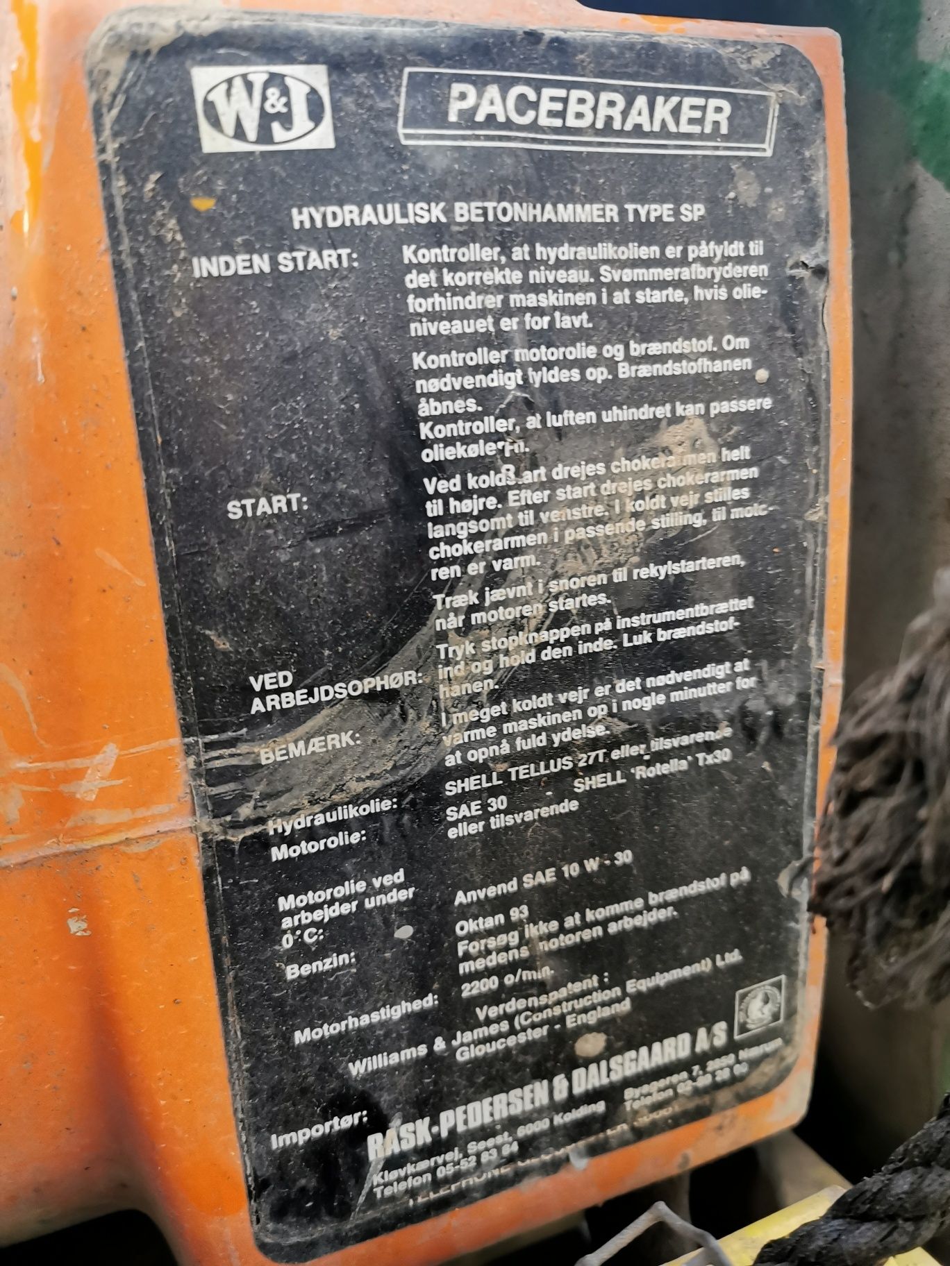 Młot hydrauliczny ręczny