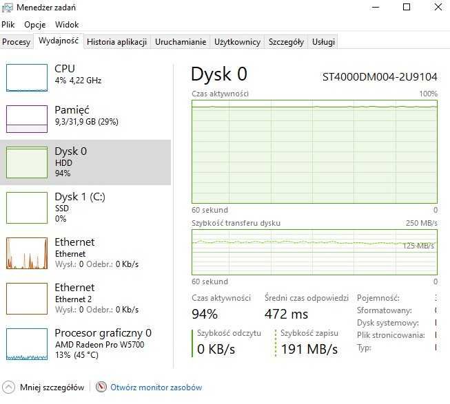 Dysk HDD 3.5" Seagate Barracuda ST4000DM004 - 4 TB 256 MB 5400 obr/min