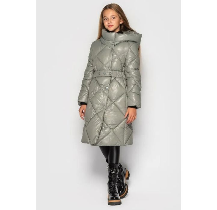 Пуховик куртка пальто зимове підліткове довге тепле