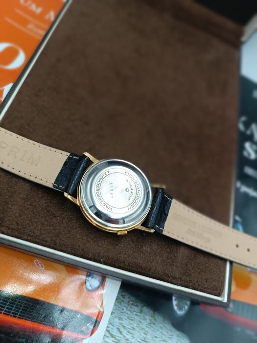 Zegarek  męski worldtime elektra  glasihite pozłacany unikat