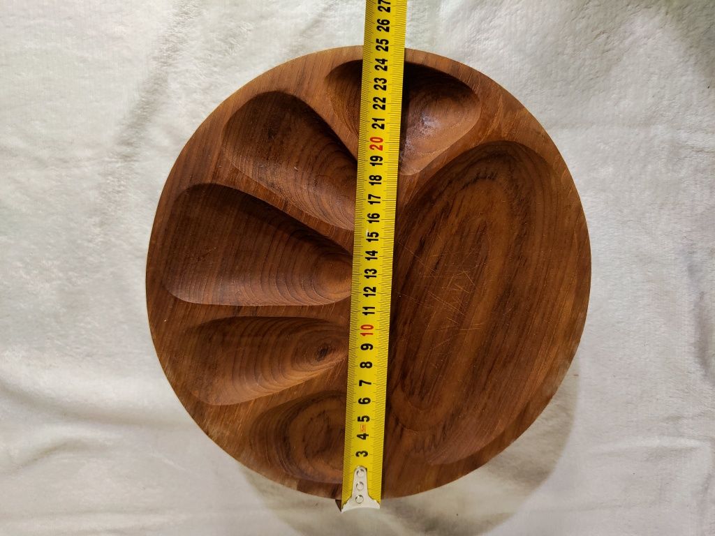 Тарілка дерев'яна для закусок 2 шт