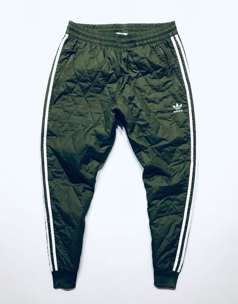 Pikowane sportowe Spodnie khaki Adidas Originals