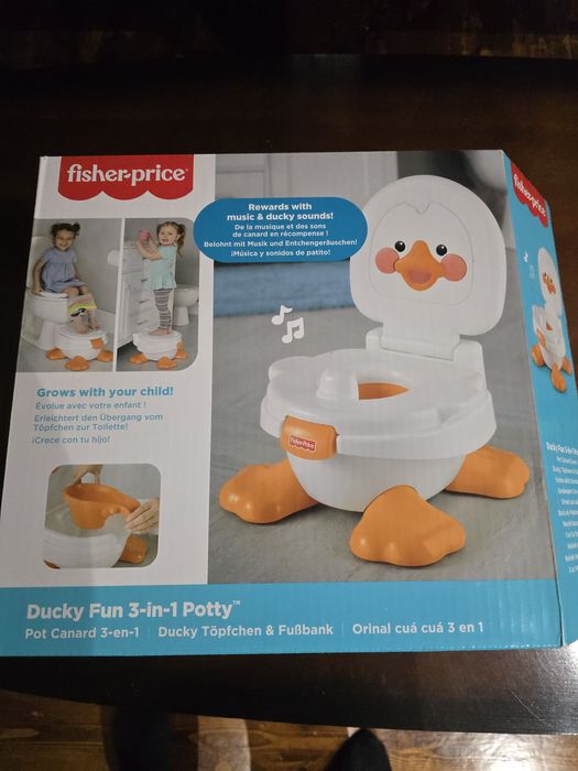 Nocnik grający kaczka fischer  price