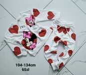 Dres Zara komplet dresowy bluza spodnie myszka Minnie Mickey 104-116