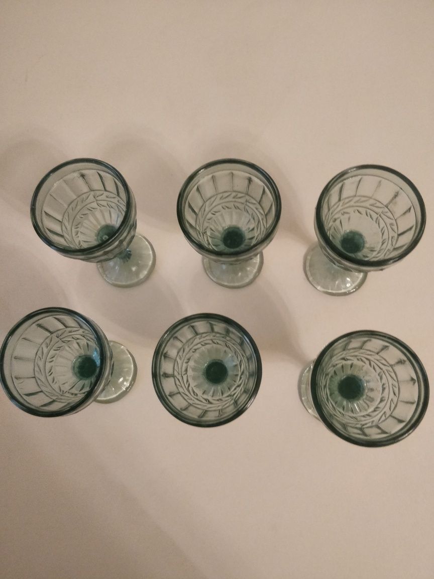 Рюмки старинные, лафитники, 6 шт., 30-40е гг.