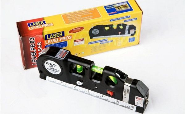 Лазерный уровень со встроенной рулеткой Laser Level PRO 3 строительный
