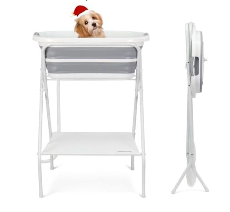 Przenośna składana wanna do mycia dla zwierząt