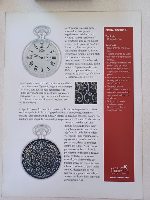 Relógio de Bolso Cité Colecção Mecânico