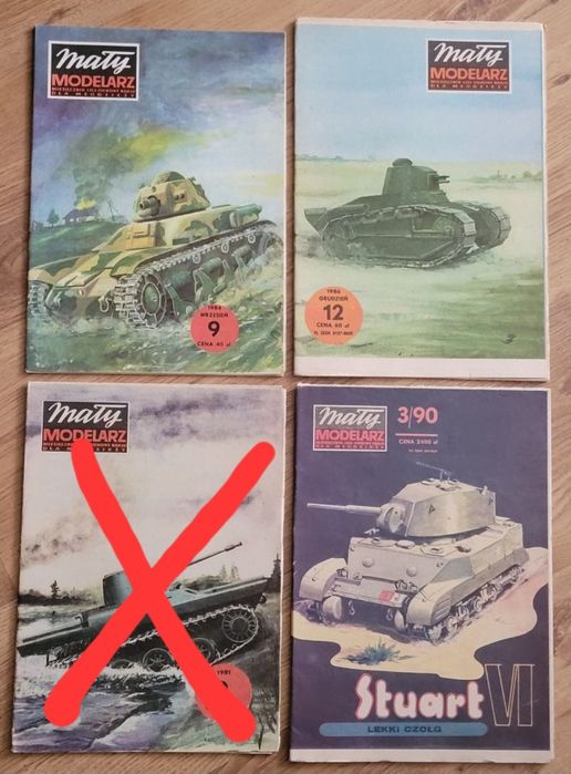 Mały Modelarz  - czołgi, pojazdy gąsienicowe, model kartonowy