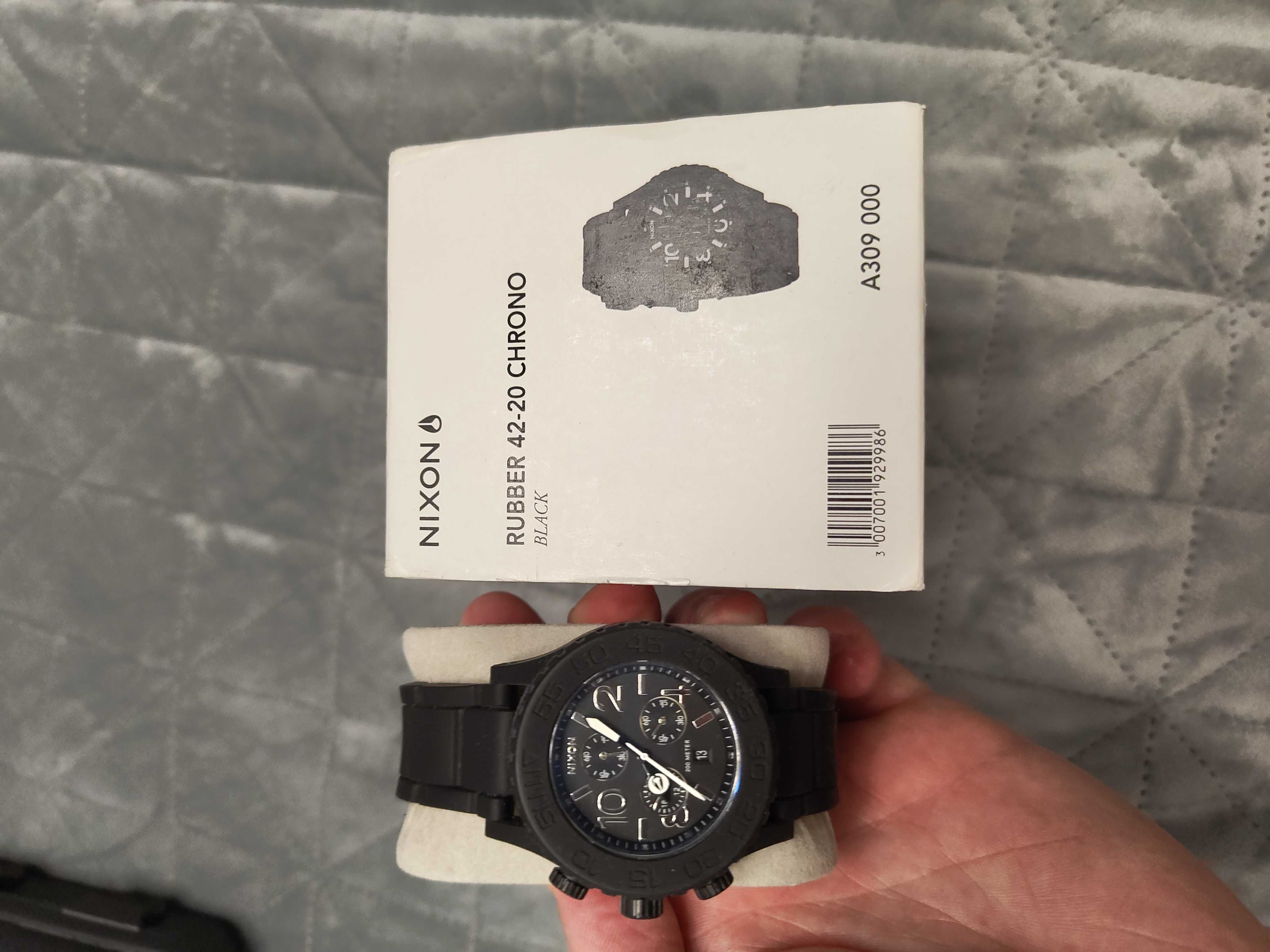 Zegarek Nixon 42-20 chrono rubber Black jak nowy