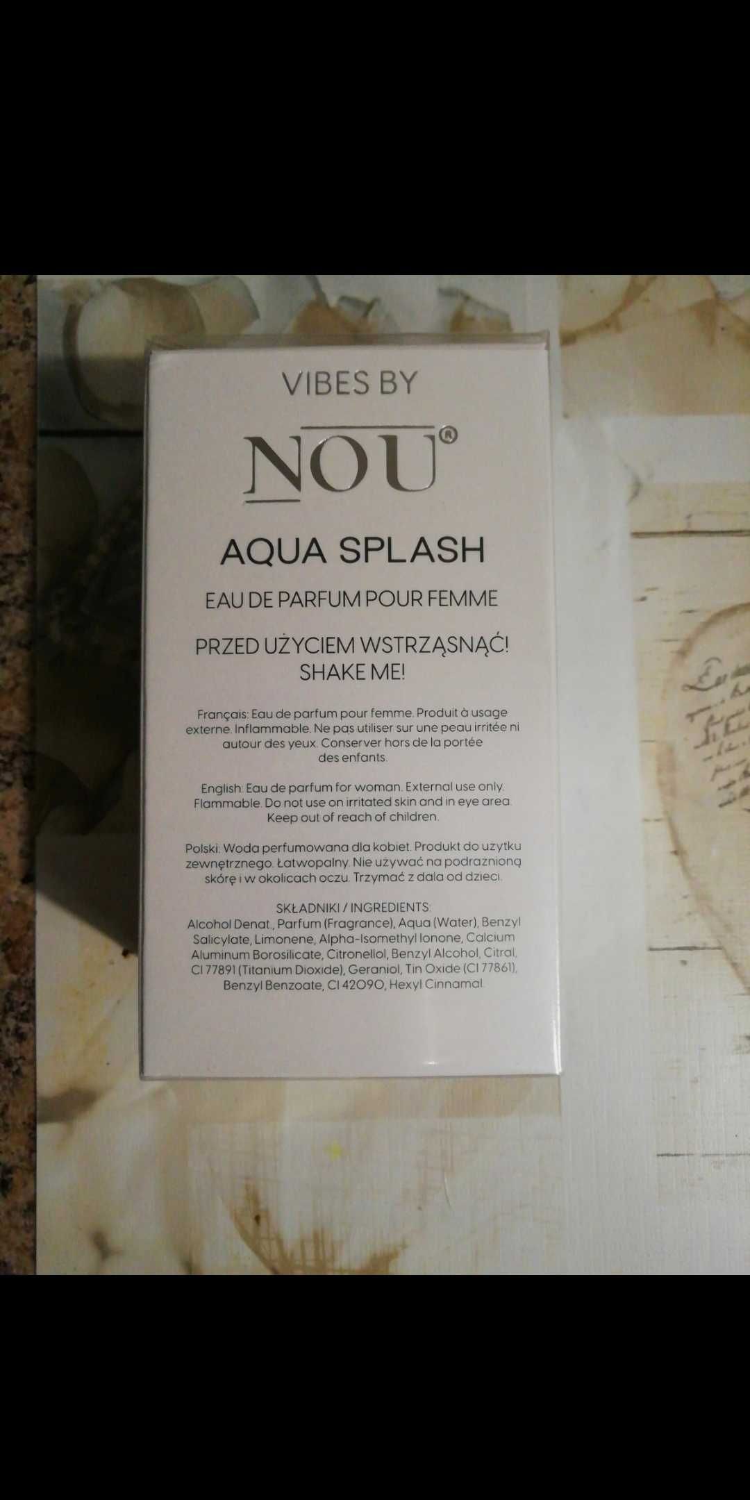 NOU Vibes Aqua Splash 30ml z brokatem