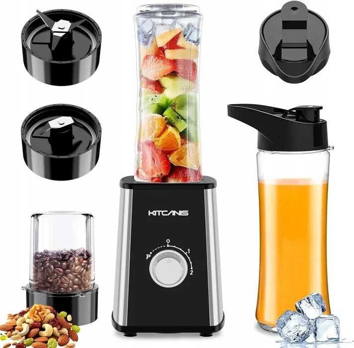 Blender kielichowy 3w1 do Smoothie, 800W,3 Prędkości jak za darmo