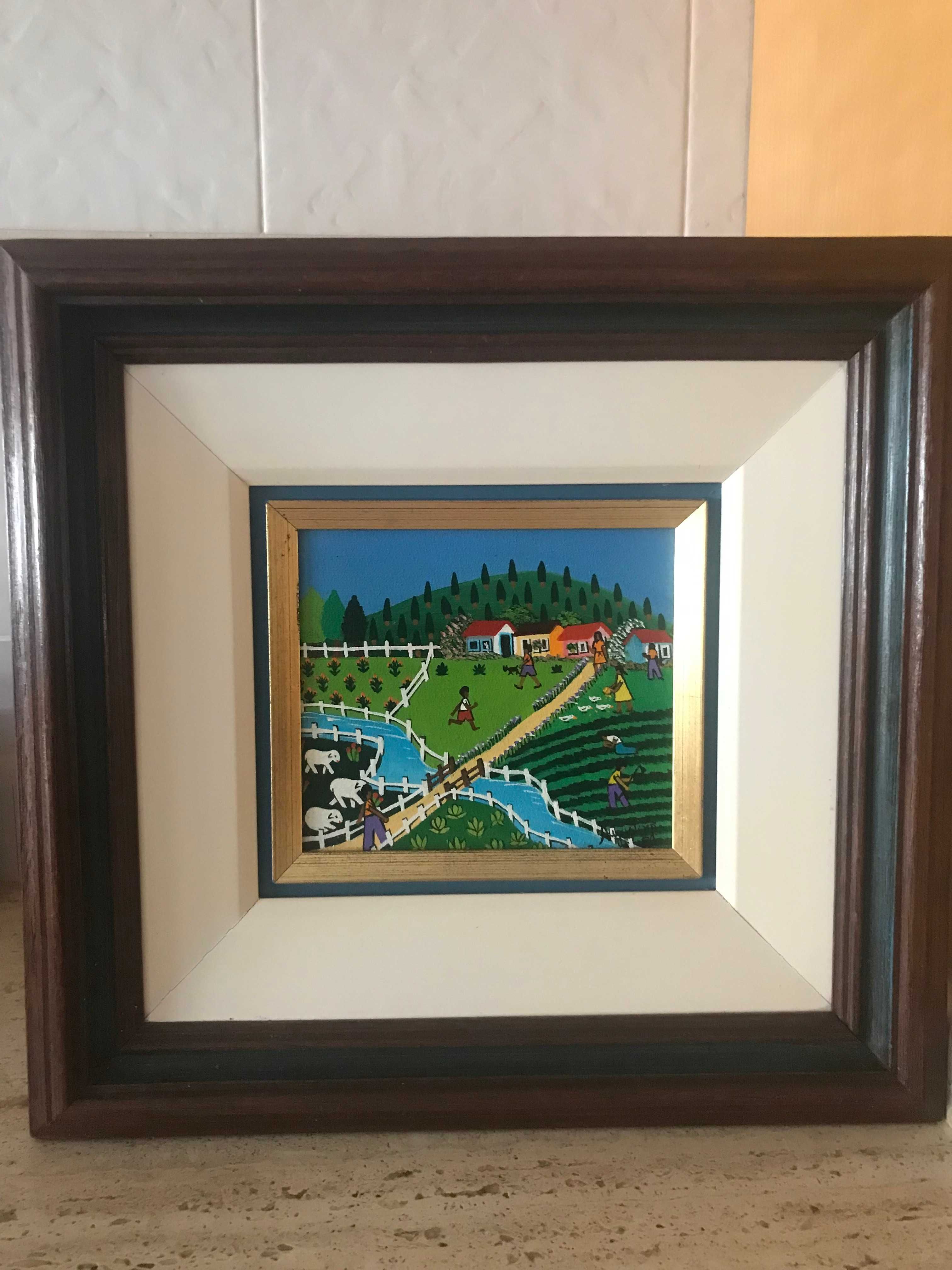 Pintura e arte naif a óleo assinada