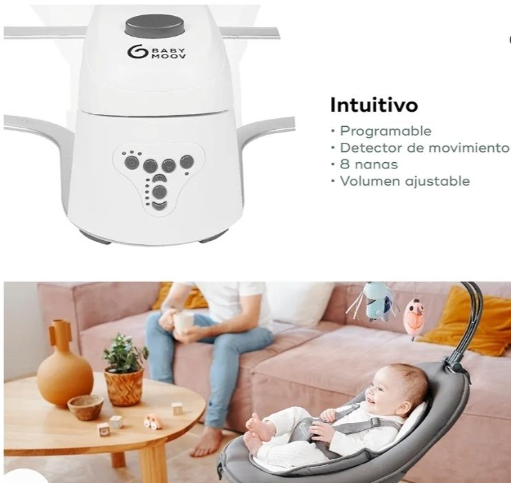 Baloiço/espreguiçadeira para bebés automático Swoon Motion