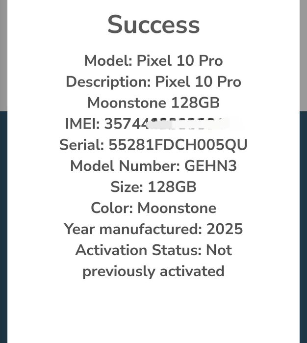 Google Pixel 10 PRO 16/128GB Moonstone. Глобальна версія. Новий