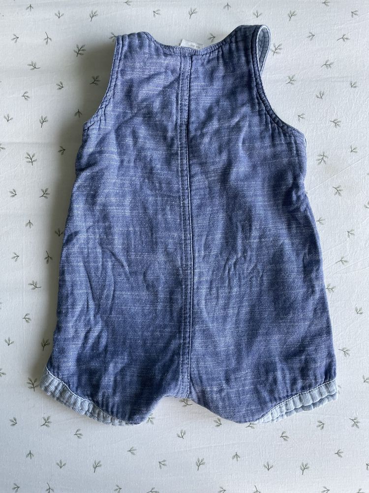 Spodenki 62 H&M ogrodniczki dla chłopca modne spodnie na lato paczka