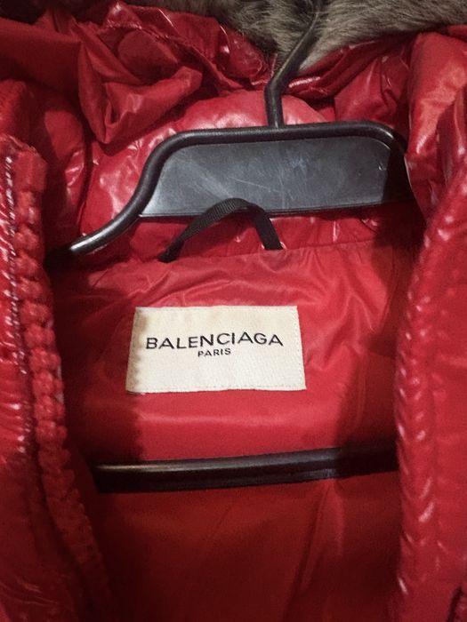 Kurtka Balenciaga z naturlanym futrem z lisa