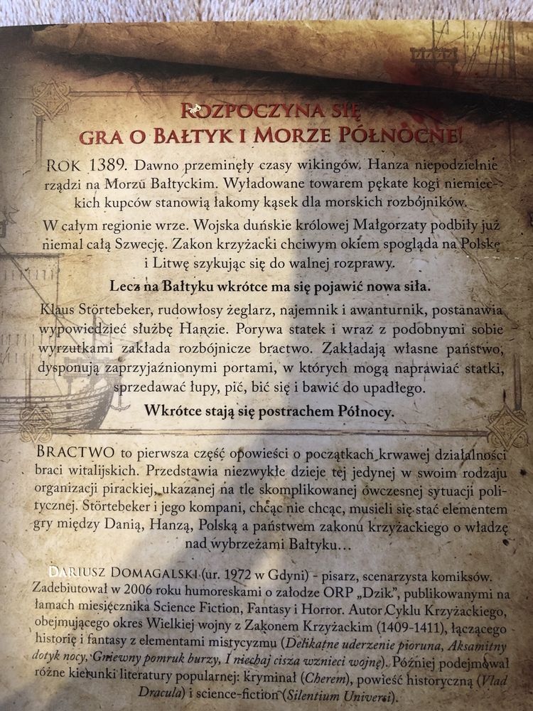 książka „Piraci północy-bractwo”