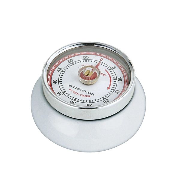 Timer Zassenhaus Speed mechaniczny, śred. 7x3 cm, biały