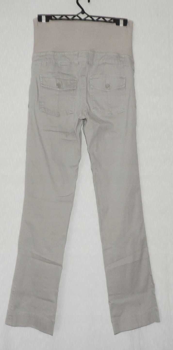 H&M ciążowe bawełniane spodnie niski stan rozmiar XS | 124O