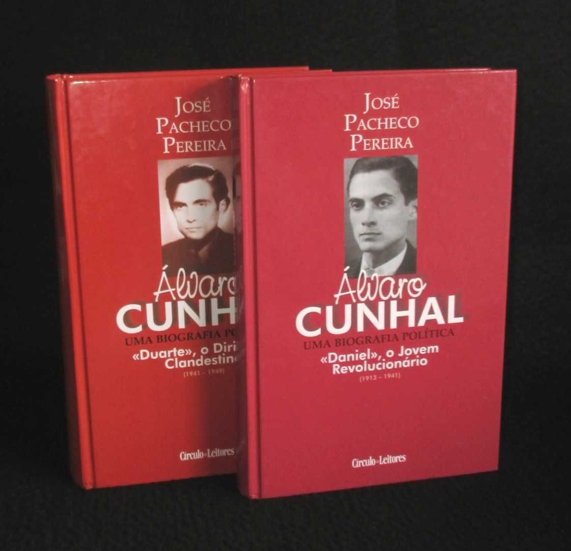 Livros Álvaro Cunhal Uma Biografia Política vol I e II Pacheco Pereira