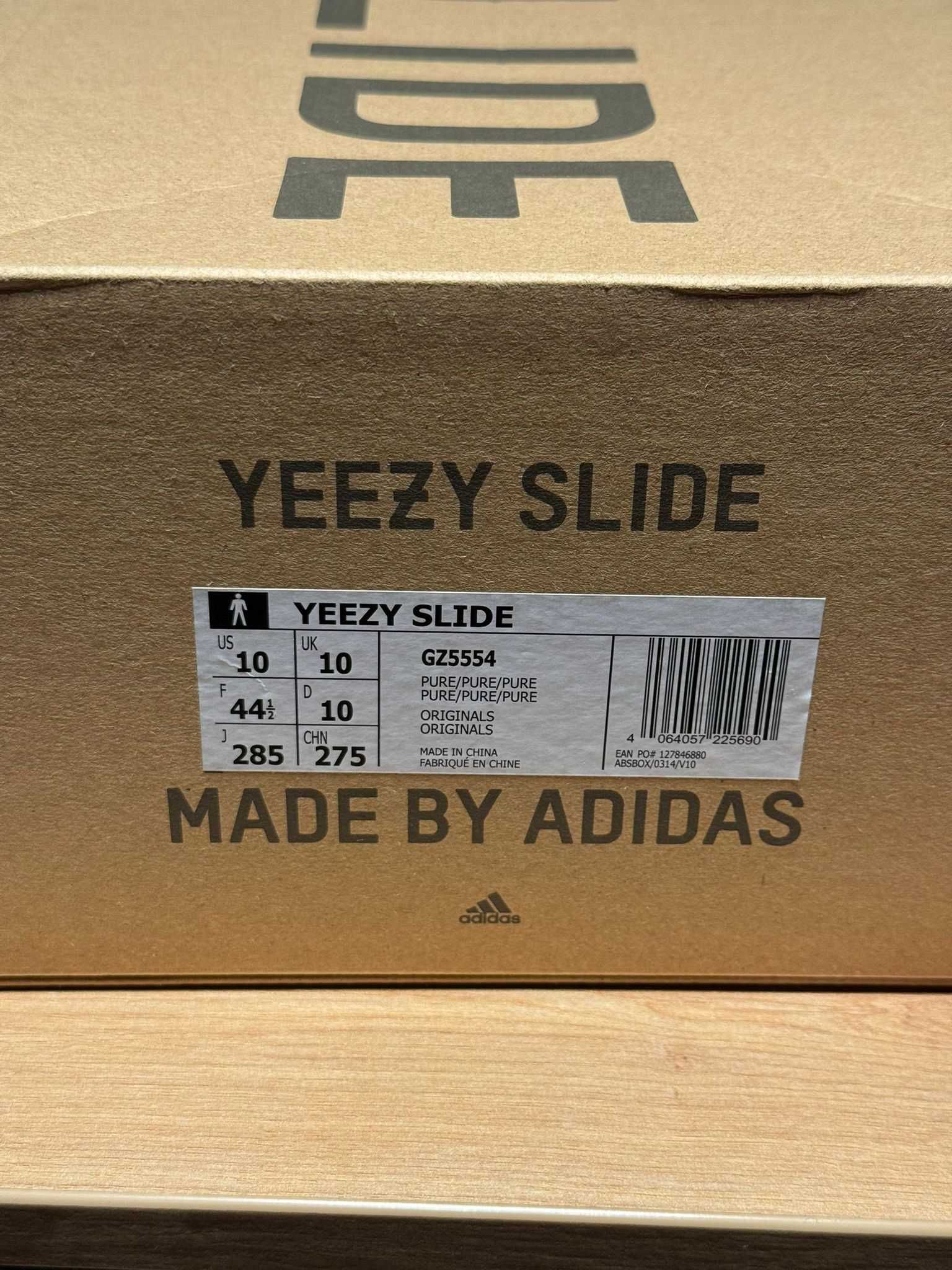 Nowe Yeezy Slide "Pure" – Rozmiar 44 1/2