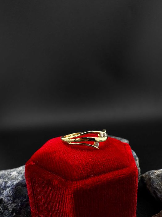 Złoty Pierścionek - Delikatny Wzór | JAK NOWY | 585 | 2.14g