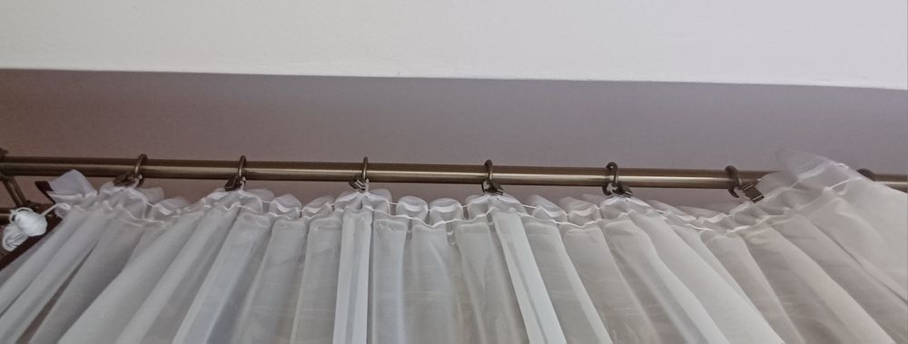 Firanka + 2 x lambrekin + poszewki na jaśki komplet