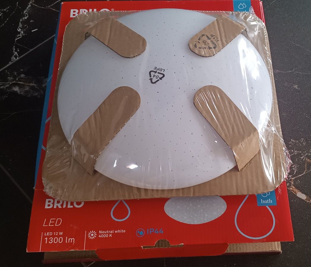Plafon łazienkowy Brilo Led 12W, nowy.