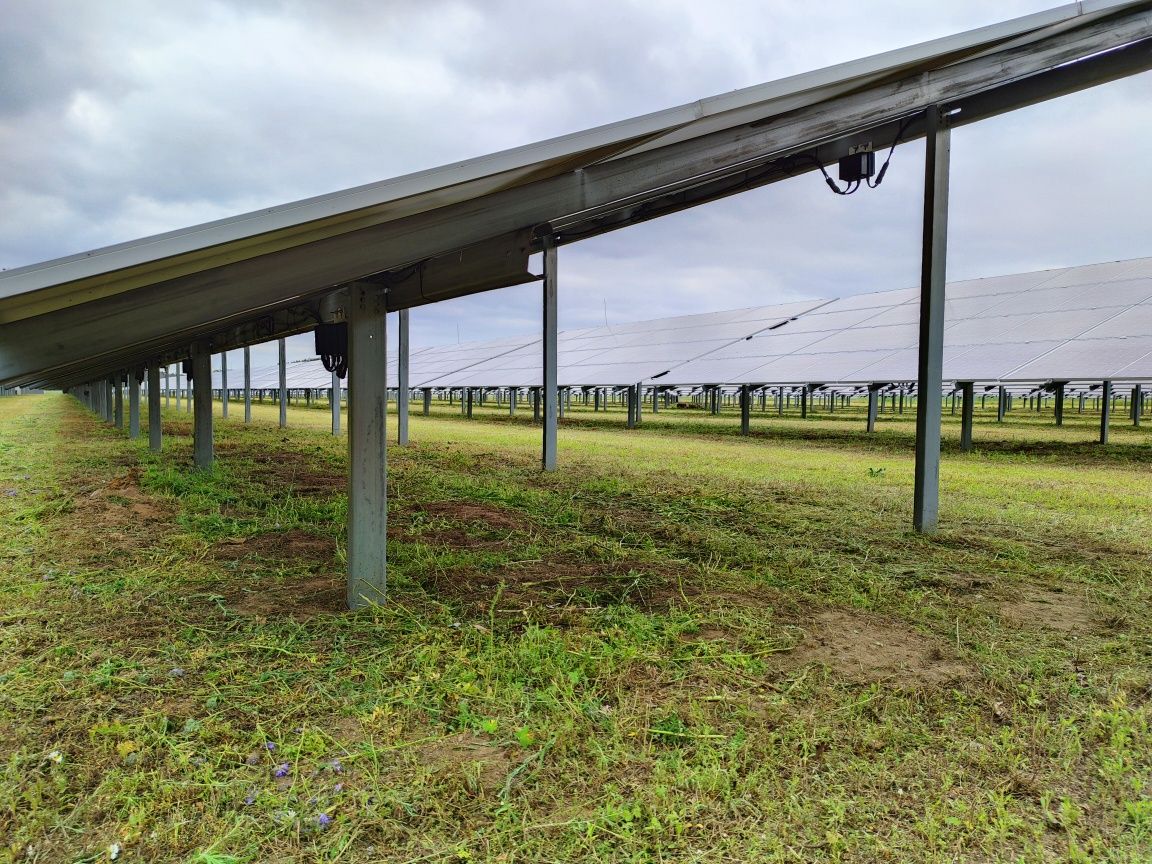 Koszenie farm fotowoltaicznych trawy koszenie farmy paneli nieuzytkow