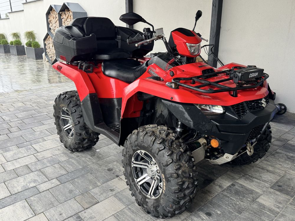 Suzuki kingquad LTA 750 razem z przyczepką