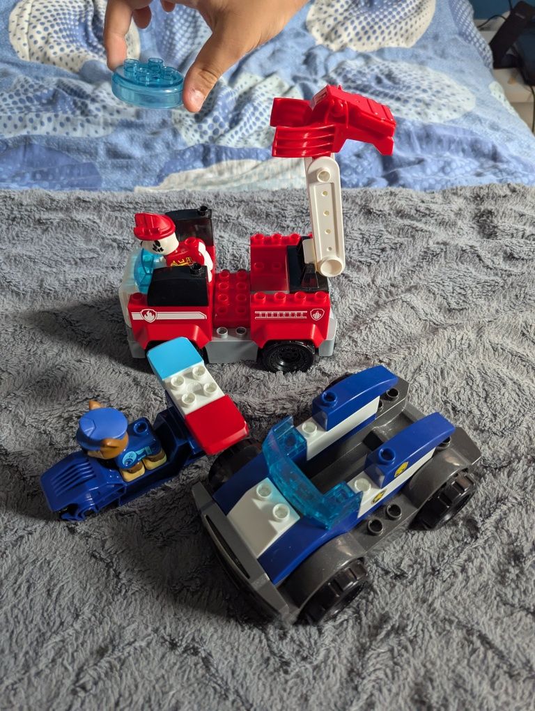 Psi patrol, klocki Mega bloks zestaw 5 pojazdów